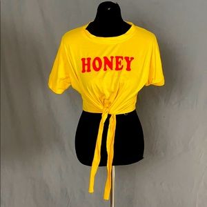 Honey Yellow Crop Top